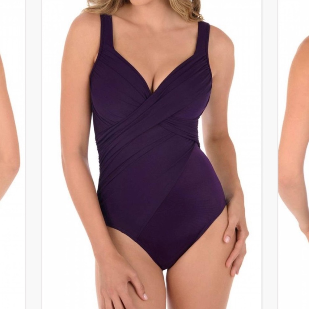 New MIRACLESUIT REVELE ONE PIECE plum 14 - Picture 2 of 9